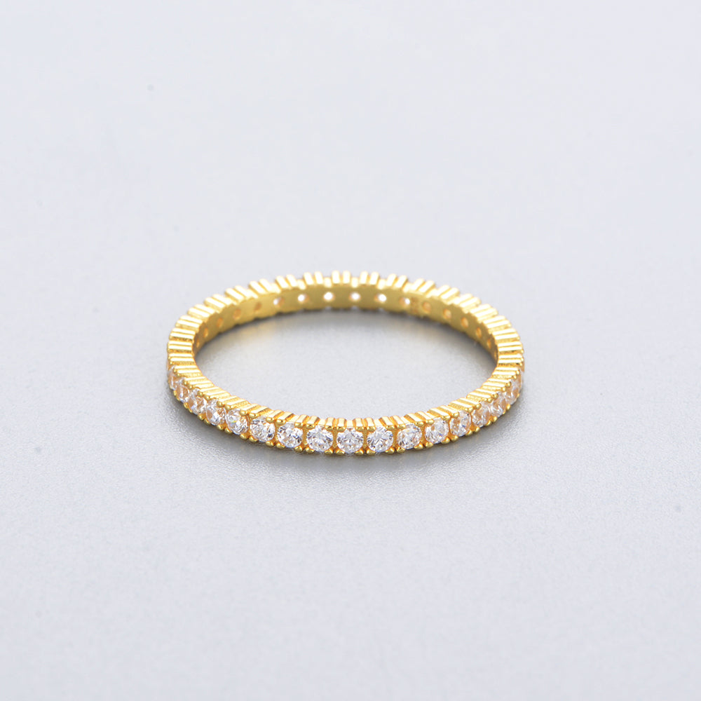 "SERENE SPARKLE" SILVER RING