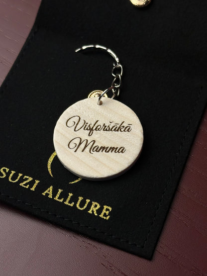 Wooden Keychain with Engraving