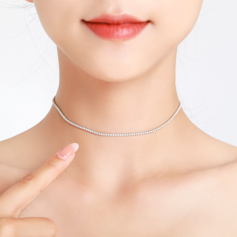 "SILVER WHISPER" STERLING SILVER CHOKER