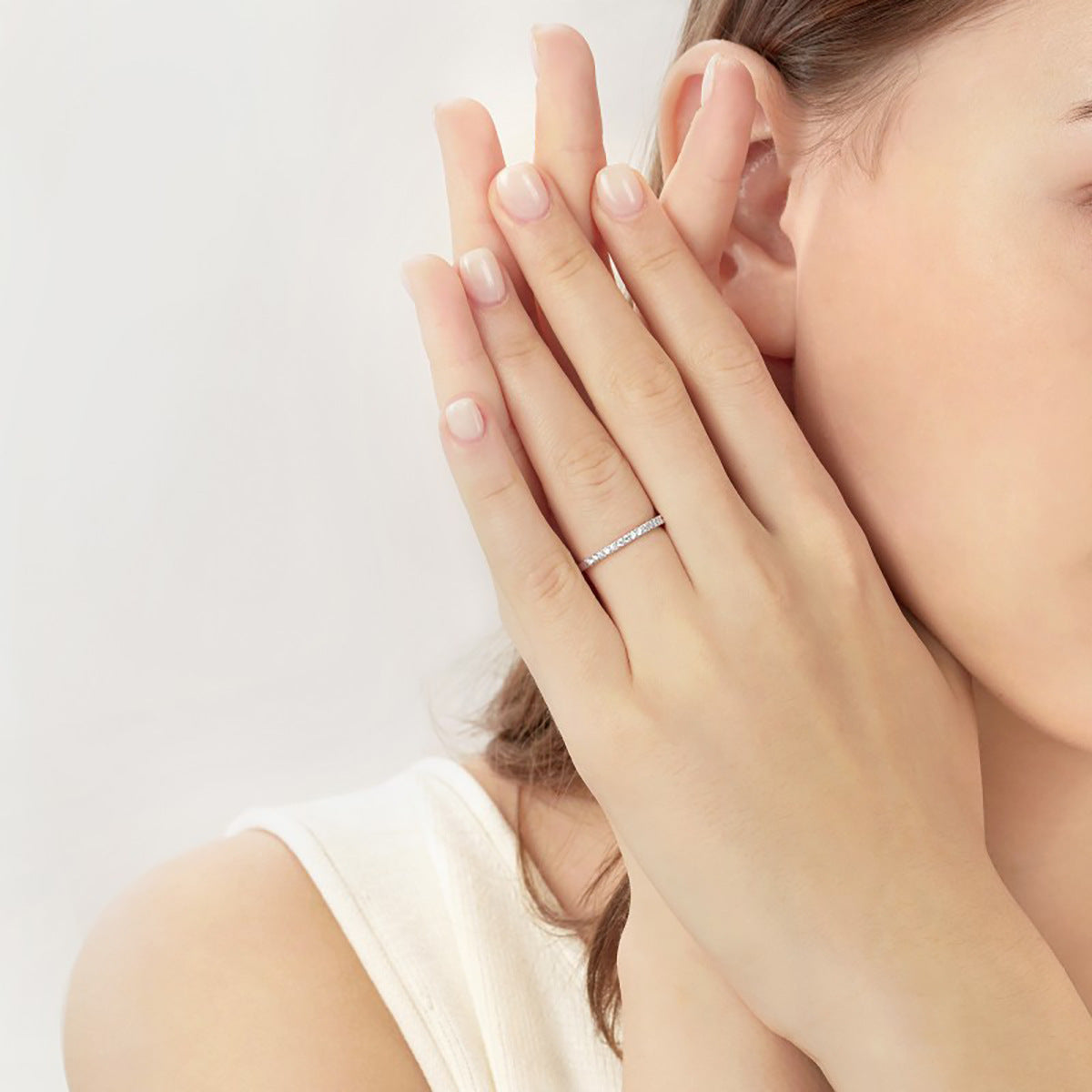 "BRILLANCE ÉTERNELLE" STERLING SILVER RING