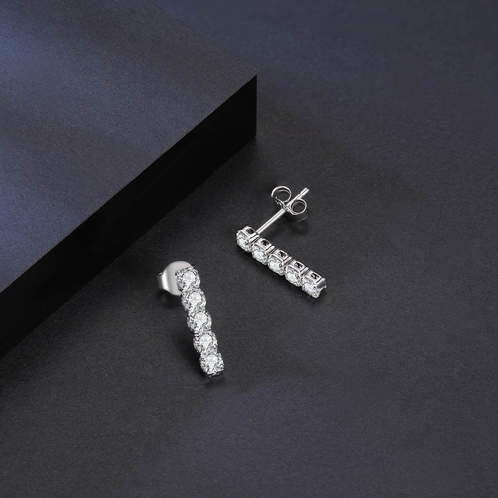 "PRINCESS" STERLING SILVER EARRINGS