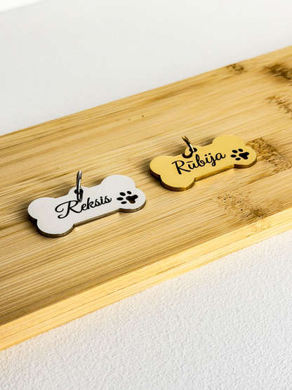 Dog Pendant With Name Engraving