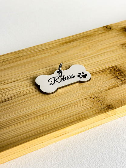 Dog Pendant With Name Engraving