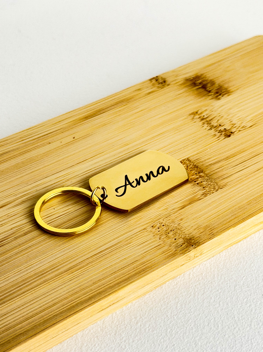 Keychain With Name Engraving