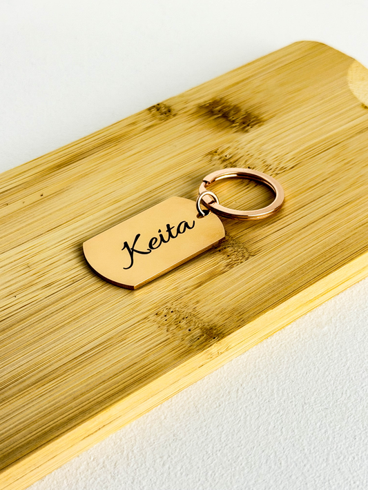 Keychain With Name Engraving
